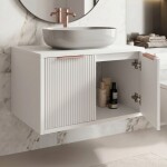 REA - Kúpeľňová skrinka pod umývadlo Core 60cm White REA-M0400