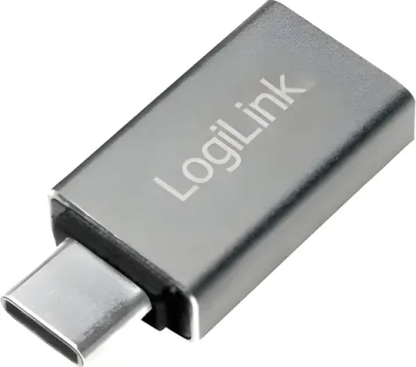 LogiLink AU0042 strieborná / Adaptér / USB-C (M) - USB-A (F) / hliník / 5 Gbit/s (AU0042)