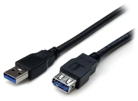 StarTech predlžovací kábel USB-A - USB-A čierna / Kábel / USB 3.0 / 2 m / 5 Gbps (USB3SEXT2MBK)