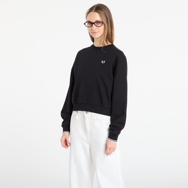 Mikina FRED PERRY Tipped Sweatshirt Black 34