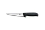 VICTORINOX Fibrox vykrvovací nôž čierny / 20 cm / hladká čepeľ / plastová rukoväť / sterilizovateľná do 150 °C (5.5603.20)