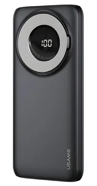 USAMS PB62 čierna / Powerbanka / 10000 mAh / MagSafe bezdrôtové nabíjanie / PD + QC 3.0 (10KCD17101)