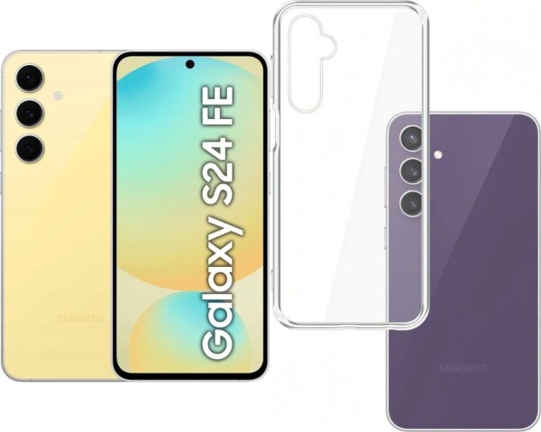 Samsung Galaxy S24 FE 5G 8/128GB Żółty (SM-S721BZYDEUE) + Etui Clear Case