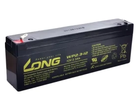 Long 12V 2,3Ah F1 (WPS2,3-12) / Olovený akumulátor / AGM / VRLA (PBLO-12V002,3-F1A-1)