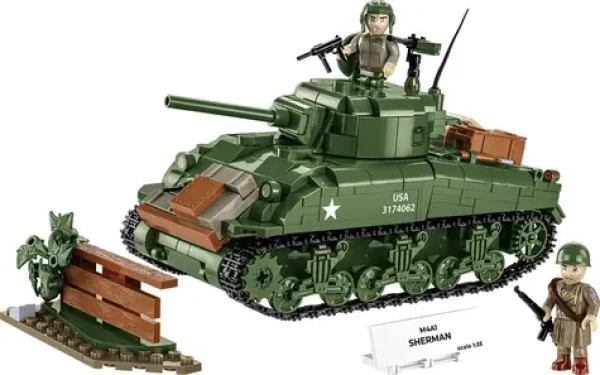 Cobi 3126 II WW M4A1 Sherman, 1:35, 663 k, 2 f