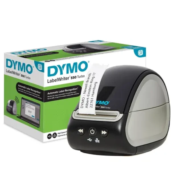 Dymo LabelWriter 550 Turbo / Tlačiareň samolepiacich štítkov / USB / Ethernet / až 90 štítkov / min (2112723)