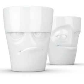 FIFTYEIGHT Grummelig Verschmitzt biela / Hrnček / 350 ml (T012701)