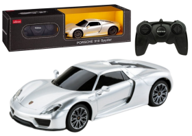 Mamido Športové autíčko Porsche 918 Spyder na diaľkové ovládanie RC 1:24 strieborné