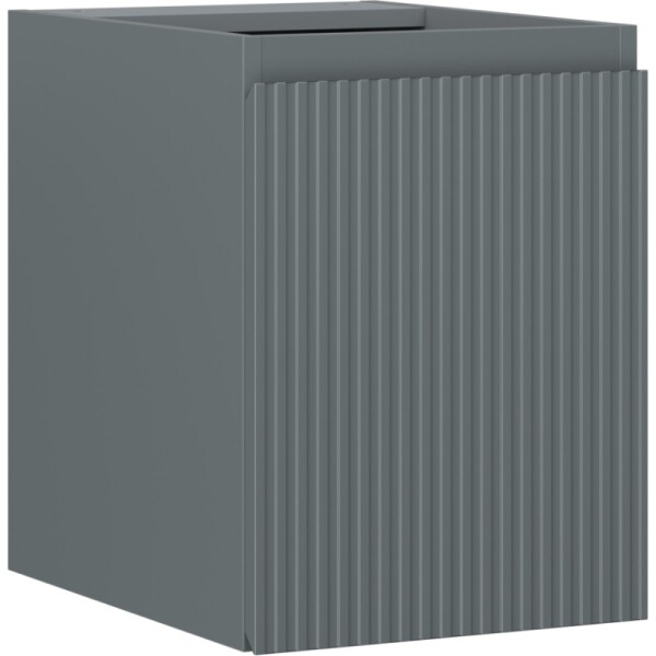 MEXEN/S - Rivel kúpeľňová skrinka pod umývadlo 35, 1 dvierka, reliéf, grafit mat 91A21-03547-1-BF66