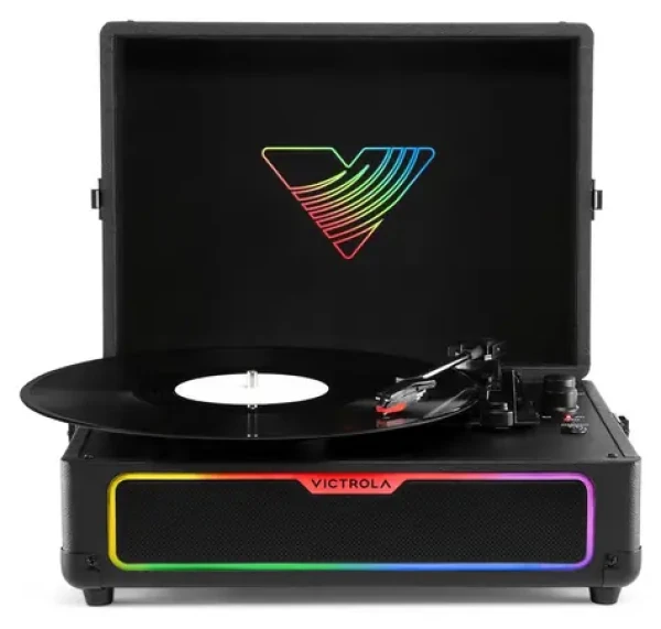 Victrola VSC-700SB-BLK-INT Journey čierna / Gramofón / retro kufríkový / Bluetooth / RGB podsvietenie / 3 rýchlosti (100002200207)