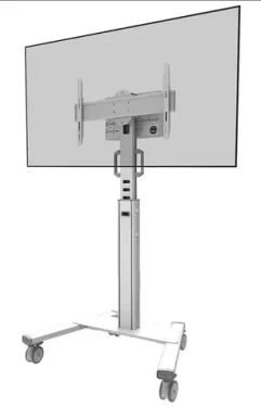 Neomounts BOS FL50S-825WH1 biela / stojan na podlahu pre televízie / veľkosť 37-75" / VESA 100x100 - 600x400 / nosnosť 70 (FL50S-825WH1)