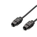 MediaRange / Optický audio kábel Toslink - Toslink / 1,5 m / 2,2 mm / čierna (MRCS133)