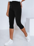 Dámske 3/4 legíny s vysokým pásom čierne FashionStreet UY2738 L/XL