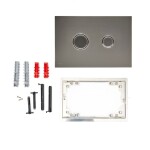 Ovládacie tlačidlo SAT kov gun metal mat SATATBGM SATATBGM