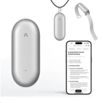 PLAUD Note Pin Silver - AI hlasový záznamník (2025) / Diktafón / Kapacita 64 GB / Výdrž batérie 20 h / BT / USB / WiFi (NotePin Lunar Silver (25))