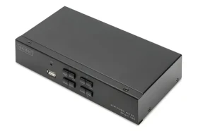 Digitus DS-12891 / KVM prepínač / 4 PC / 4X DisplayPort / 4K 60Hz / USB 2.0 / Audio (DS-12891)