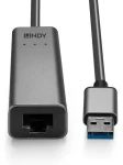 Lindy USB-A na 2.5G Ethernet adaptér / Sieťový adaptér / USB-A (M) / RJ-45 (F) / 2.5 Gbit / s / RTL8156B (43313)