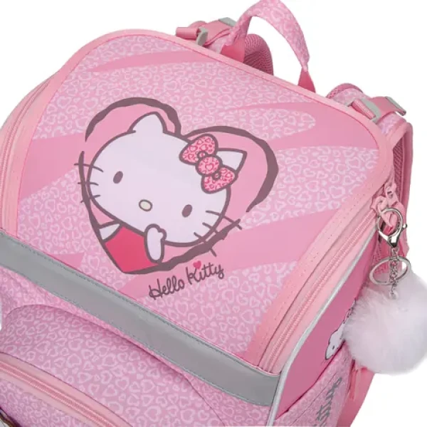 BAAGL Školská aktovka Zippy PLUS Hello Kitty Sweet Leopard / GRS / 21 l / vhodná od 1. triedy ZŠ