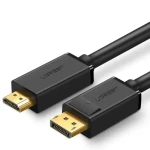 Ugreen DP101 10239 čierna / Kábel DisplayPort - HDMI / 4K 30Hz / 1,5 m (10239-UGREEN)
