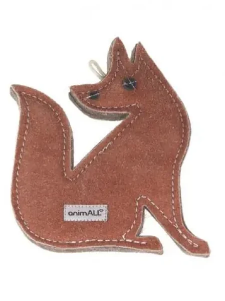 AnimALL Hračka Líška natural koža podložená plsťou 20x15 cm (110320)