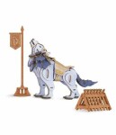 Robotime 3D drevené puzzle Vlk bojovník - Warrior Wolf