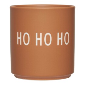 DESIGN LETTERS Porcelánový hrnček Brown HO HO HO 300 ml