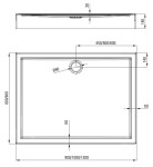 DEANTE - Jasmin biela - Akrylátová sprchová vanička, obdĺžniková, 120x80 cm KGJ_044B