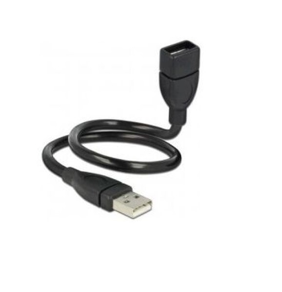 DeLock USB 2.0 kábel samec lt;-gt; A samica ShapeCable / 0.15 m (83497)