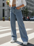 Dámske široké džínsy UY2871 modré - FashionStreet XL-42