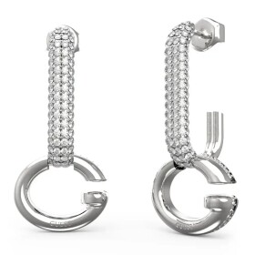 Guess Módne oceľové visiace náušnice Oh My G JUBE04520JWRHT/U