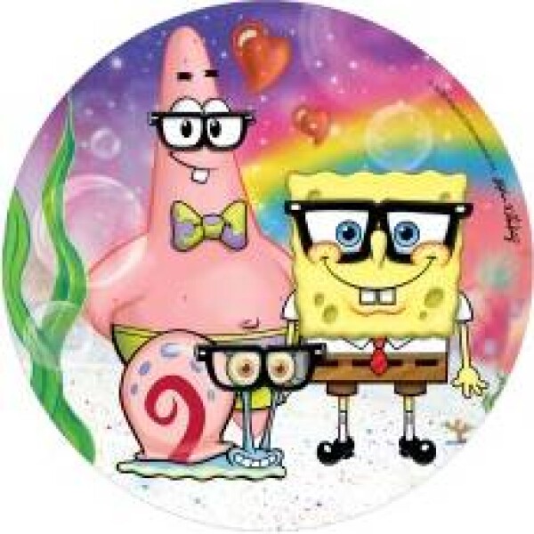Jedlý papier na tortu SpongeBob 20 cm - Dekora - Dekora