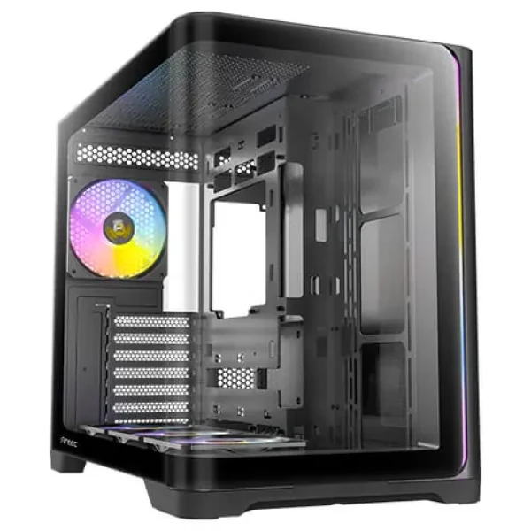 Antec C5 Curve ARGB čierna / ATX / 2x USB-A 3.0 / 1x USB-C 3.2 Gen 2 / 4X 120mm ARGB / bez zdroja / priehľadná bočnica (0-761345-10225-4)