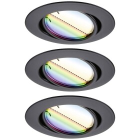 Paulmann 92468 LED vstavané svetlo sada 3 ks LED 14.7 W čierna (matná); 92468