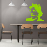 Veselá Stena Samolepka Mick Jagger Farba: šedá, Veľkosť: 60 x 60 cm