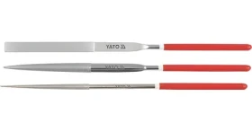 YATO Sada pilníkov ihlových diamantových 3 x 140 mm / Sada pilníkov / 3 ks