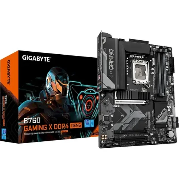 GIGABYTE B760 GAMING X DDR4 GEN5 / B760 / LGA1700 / 4x DDR4 / 4x SATA III / USB / 1x PCIE x16 / 1x 2.5GLAN / 3xM.2 / ATX (B760 GAMING X D4 GEN5)