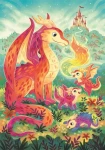 Clementoni PUZZLE Dračia rodinka