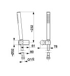 KFA - Sprchová sada MOZA PREMIUM, čierna 841-225-81