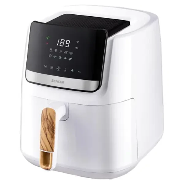 Sencor SFR 6551WH biela / Teplovzdušná fritéza / 1600W / 6.5 L / 80 - 200°C (41020406)