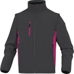 Pracovná softshell bunda Delta Plus MYSEN2 Farba: Čierna/ Červená, Veľkosť: M (MYSE2NRTM)