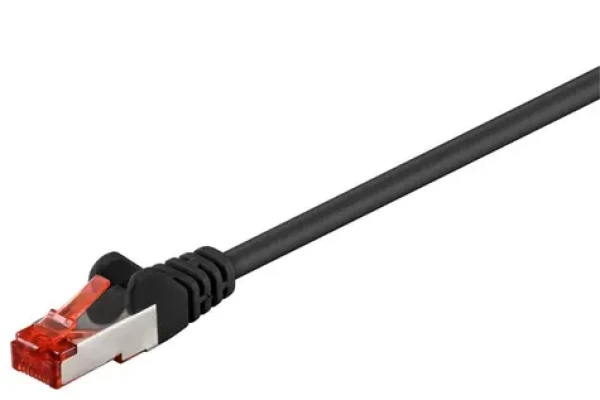 MicroConnect Predlžovací kábel CAT6 F/UTP 1m čierna / PVC (STP601SEXT)
