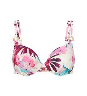 Dámska plavková podprsenka Summer Fleur WP - Triumph tmavá kombinace tyrkysové (M025) 038C
