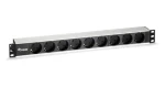 Equip Napájacia lišta 19" 9x čierna / Zásuvková lišta / 1U / 2 m / 16 A (333292)