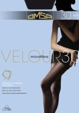 Dámske pančuchové nohavice VELOUR 30 - OMSA nero 4