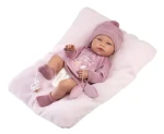 Llorens 84346 NEW BORN HOLČIČKA - realistická bábika bábätko s celovinylovým telom - 43 cm