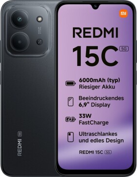 Xiaomi Redmi 15C 5G 4/128GB Čierny (99936666)