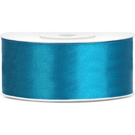 Tyrkysová stuha 25 mm x 25 m (1 ks) TS25-083 tortis - PartyDeco - PartyDeco