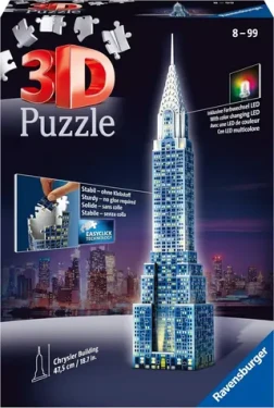 Ravensburger Svietiace 3D puzzle Nočná edícia Chrysler Building