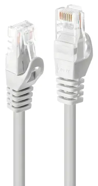 Lindy biela / Sieťový kábel / Cat6 U/UTP / 2 m / RJ-45 (48203)