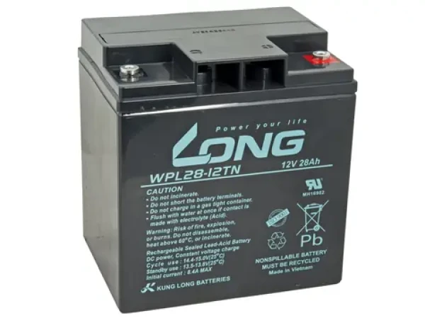 Avacom WPL28-12TN / Batéria pre UPS / 12V / 28Ah / AGM LongLife / M5 (PBLO-12V028-F6AL)